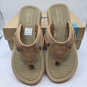 New in Box Sperry Billfish Thong Flip Flop Sandals Boys 1 M